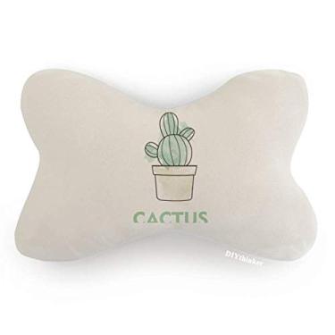 Imagem de DIYthinker Almofada para decoração de pescoço para suculentas em vaso de plantas com acabamento de carro, almofada para apoio de cabeça