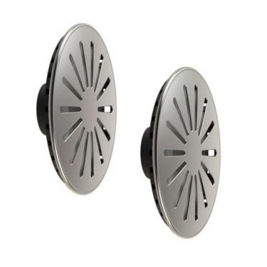 Imagem de 2 Ralos De Fundo Inox Anti Turbilhão 60Mm Piscinas Alvenaria