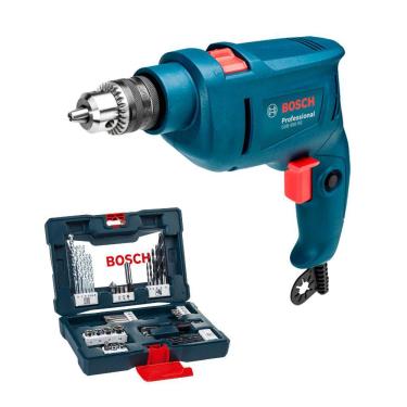 Imagem de Furadeira De Impacto Bosch GSB 450 450W + Kit Pontas E Brocas