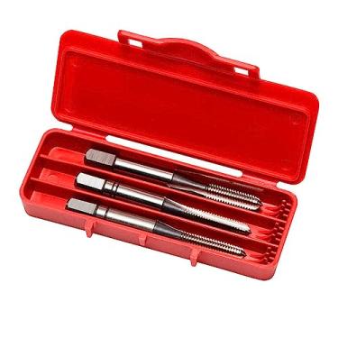 Imagem de Macho manual canal reto E100 métrico com acabamento brilhante DIN352 – Jogo com 3 peças