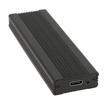 Imagem de Gabinete de Alumínio M.2 NVME SATA SSD, Gabinete Externo de 10 Gbps para SSD 2230 2242 2260 2280 Mm (Preto com Cabo C)
