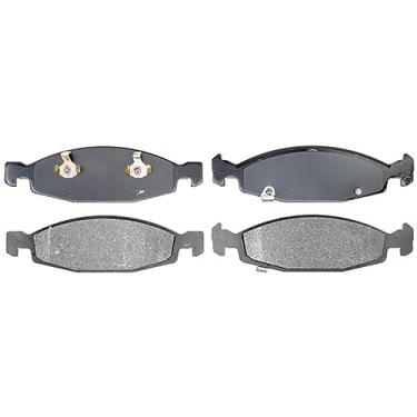 Imagem de ACDelco Conjunto de pastilhas de freio a disco dianteiro semi-metálicas 14D790M prata com sensor de desgaste