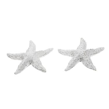 Imagem de Abaodam 2 Peças Estrela Do Mar De Cinco Dedos Mar Oceano Animal Brinquedo De Banho Estrela Marinha Enfeites Artesanato De Casamento Mini Animais De Resina Falsos Animais Marinhos