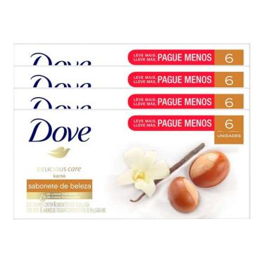 Imagem de Kit 4 Sabonetes Em Barra Dove Karite 90g   6 Unidades