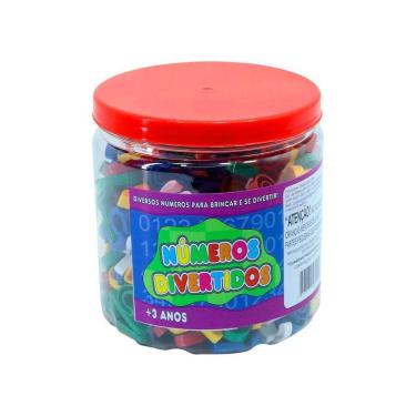 Imagem de Brinquedo Educativo Pote Com Numeros 200 Peças