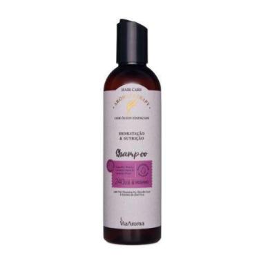 Imagem de Shampoo Hidratação E Nutrição Aromatherapy Via Aroma - 240ml - Viaarom