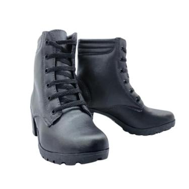 Imagem de Bota Coturno Salto Feminino (C0102PRETO, BR, Adulto, Numérico, 36)