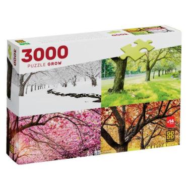 Imagem de Puzzle 3000 Peças Cerejeiras Nas Quatro Estações - Grow