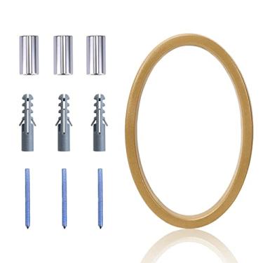 Imagem de Número de casa flutuante com números modernos de 12,7 cm, número de endereço residencial de liga de zinco Deamos para casa com acabamento refletivo, montagem flutuante ou montagem embutida liga de