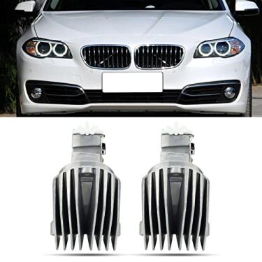 Imagem de BINB ROAD 2 lâmpadas LED de diodo com módulo de luz Angel Eye 63117343876 compatível com BMW 528i 535i 550i híbrido 5 M5 F10 2010-2016 (3 pinos)