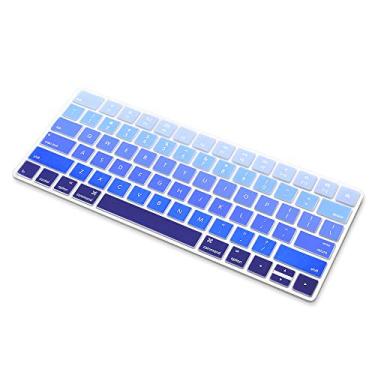 Imagem de Capa de teclado numérica sem fio ProElife 2017 ultra fina de silicone para teclado numérico Bluetooth, Fino, AOmbre Blue, for Magic Keyboard (MLA22LL/A)