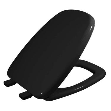 Imagem de Assento em Resina Termofixa para Louça Monte Carlo Soft Close Tupan Preto