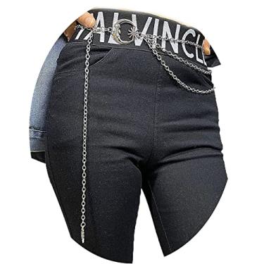 Imagem de Cinto feminino Moon Sun Metal Link Cintura Cinto Vestido Rave Joias Corporais Saia Acessórios Jeans, one size, Liga metálica