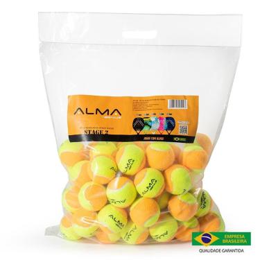Imagem de Kit Com 60 Bolas Beach Tennis Stage 2 Pro Alma Genius-Unissex