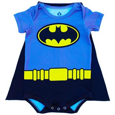 Imagem de Body Fantasia Bebê Estampado Batman - Isabb (PP - 0 A 2 MESES)