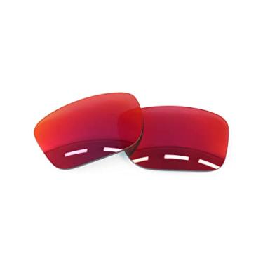 Imagem de Forobb Lentes de reposição polarizadas para óculos de sol Oakley Holbrook OO9102 - Vermelho trilha - policarbonato polarizado