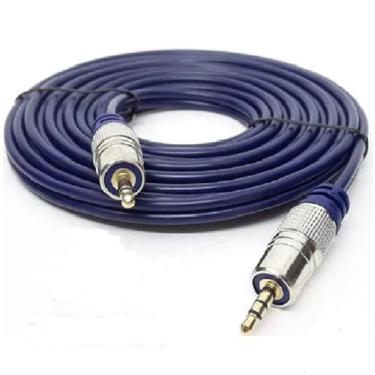 Imagem de Cabo P2 + P2 St Metal Profissional - Cabo Azul- 2m Tebera