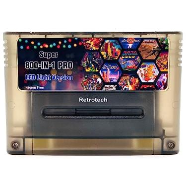 Imagem de Retrotech 800 In 1 Multi Game Cartridge LED Version For SNES Super Nintendo Game Console