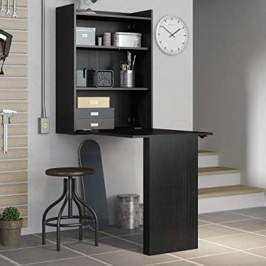 Imagem de Armário com Mesa Dobrável de Parede - Multimóveis Preto