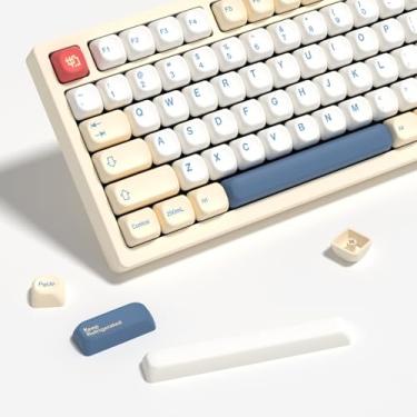 Imagem de YMKPVR KBDiy Soymilk KOA Profile Teclas 60 75 100 por cento, Sublimação de Corante PBT Bonito Teclado Personalizado, Conjunto de 143 Teclas para Teclados Mecânicos Cherry Gateron MX Switches