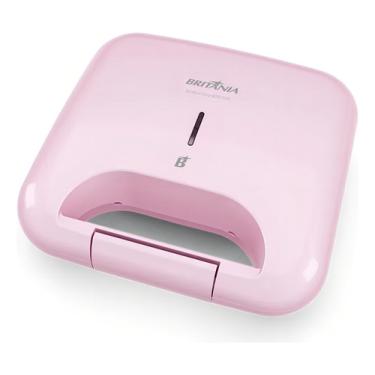 Imagem de Sanduicheira Britânia Rosa Bgr05rs Rosa Antiaderente 750w 110v/127v BGR05RS