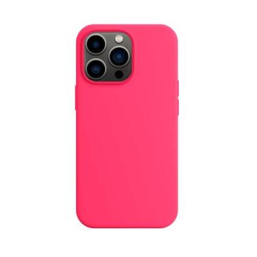 Imagem de Capinha Compatível com iPhone 13 Pro Silicone - GCM Cases, Rosa Pink