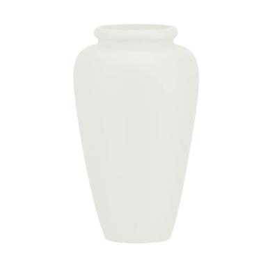 Imagem de Vaso Fibra De Vidro Cachepot Tipo Vietnamita Vitrificado Grande (Off White Fosco)