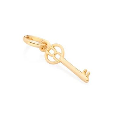 Imagem de Pingente banhado ouro 3x 24k 18k e 22k feminino chave com o símbolo cr