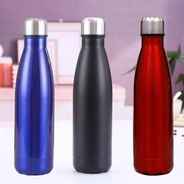 Imagem de Garrafa Inox De Água Gelada Academia 750ml - 750ML TERMICA, PRETA
