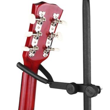 Imagem de Suporte Clamp C1 P/ Ukulele Cavaco Violino Descanso Pedestal Cor Preto