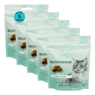 Imagem de Kit 5 Snacks Hana Healthy Cat Sensations Gatos Adultos- 60g - fancy