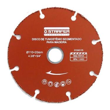 Imagem de Disco de Tungstênio Segmentado para Madeira 110x20mm - Starfer