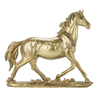 Imagem de Enfeite Decorativo Cavalo Dourado Decoração Rack - 25cm  - Minas de Pr