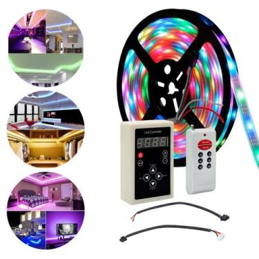 Imagem de Fita De Led Digital Mágica Flexível RGB 6803 De 5M Com 328 Efeitos De 