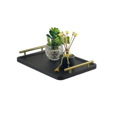 Imagem de Bandeja Cantinho do Café Decorativa Para Servir Bebidas 28x40 - Maraka