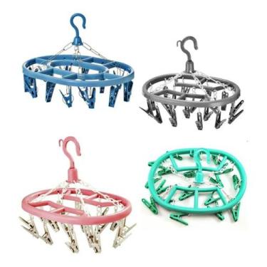 Imagem de Varal De Calcinha Meia Cuecas 18 Pregadores Oval - Variada - Cabimais