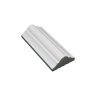 Imagem de Boiserie Rodameio de Poliestireno 41mm X 18mm X 2,40m - caixa com 36 Unidade - Branco
