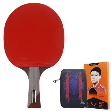 Imagem de Raquete De Tênis De Mesa Loki RXTON 5.0 Star Carbon - Gold Sports, Úni