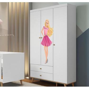 Imagem de Adesivo de Armário Barbie Mod01 - Lojinha da Luc Adesivos