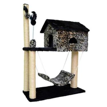 Imagem de Arranhador para Gatos Casa com Rede - Pet Lar