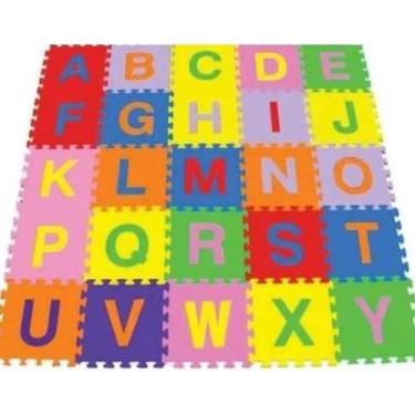 Imagem de Tapete Tatame Eva 26 Placas 30x30cm ( abc Completo) 8mm - fun games