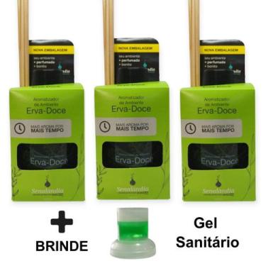 Imagem de 3 Aromatizador Ambiente Difusor Vareta Senalândia Aromas 280ml Cheirin