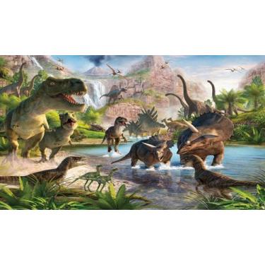 Imagem de Painel de Lona Dinossauros 004 - 200x150cm - Fabrika de Festa