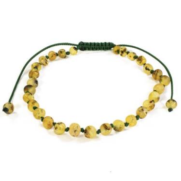 Imagem de Pulseira e Tornozeleira Regulável (18cm) Âmbar Báltico Verde Claro Não