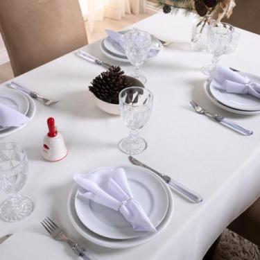 Imagem de Toalha de Mesa Basic 3,00m 10 Lugares Oxford Natal Palha - Home Fernan