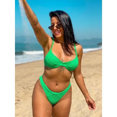 Imagem de Biquíni Caribe Aro Retrô AsaDelta Verde - Maria Sereia Moda Praia, M