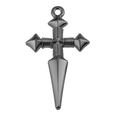Imagem de Pingente Masculino Cruz medieval Grafite - Vorax Acessórios