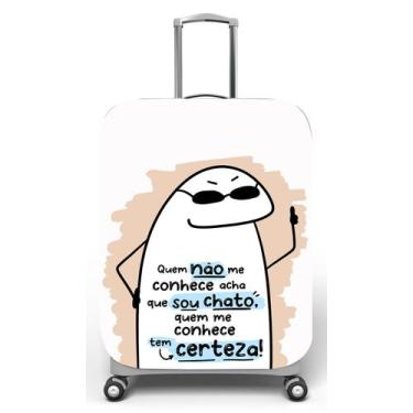 Imagem de Capa para mala de viagem M, medidas max C40x A59 x P27cm Flork sou cha