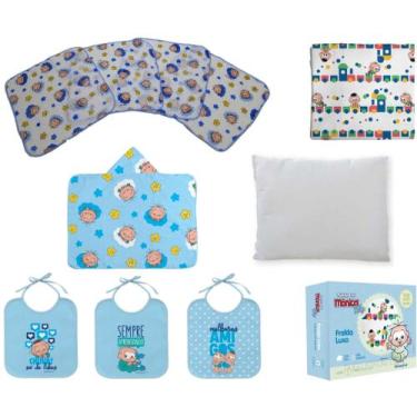 Imagem de Enxoval Completo Azul Cebolinha Para Bebe - Atacado - Dugu