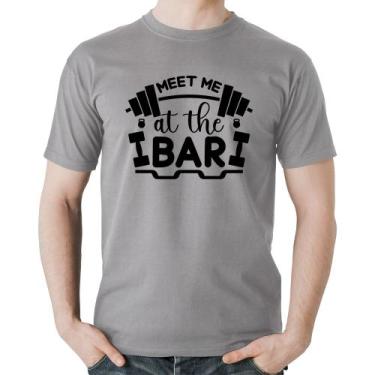 Imagem de Camiseta Algodão Meet Me At The Bar - Foca na Moda, Cinza, M